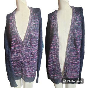 Multi color tunic cardigan